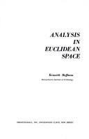 Analysis in Euclidean Space cover