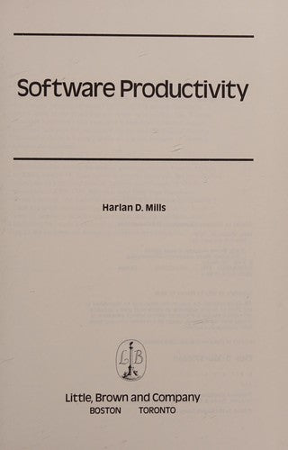 Software Productivity cover