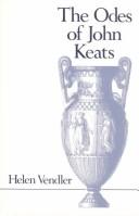 The Odes of John Keats (Belknap Press) cover