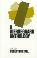 A Kierkegaard Anthology cover