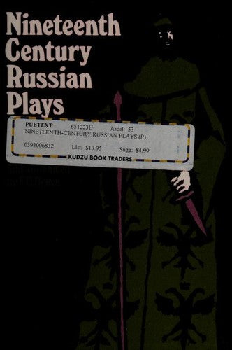 Nineteenth Century Russian Plays - An Anthology (The Norton Library) cover
