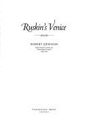 Ruskin's Venice cover