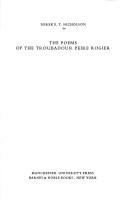 The poems of the troubadour Peire Rogier cover