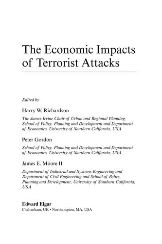 The Economic Impacts of Terrorist Attacks cover
