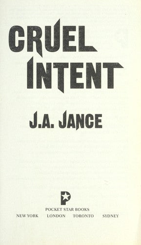 Cruel Intent (4) (Ali Reynolds Series) cover