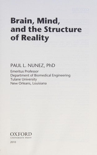 Brain, Mind, and the Structure of Reality cover