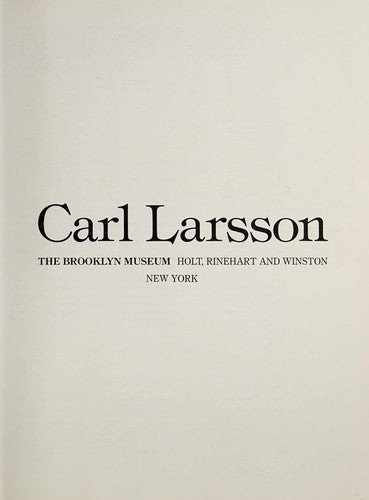 Carl Larsson cover