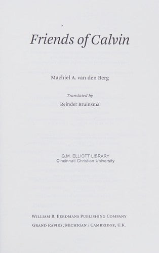 Friends of Calvin cover