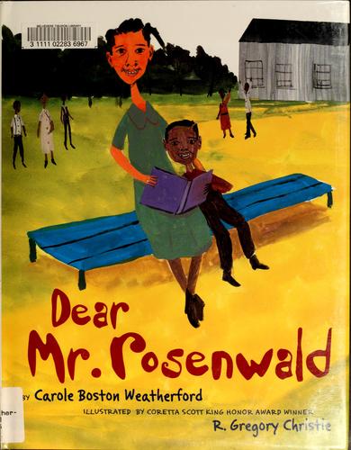 Dear Mr. Rosenwald cover