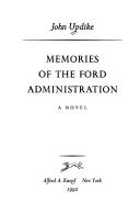 Memories of the Ford Administration cover