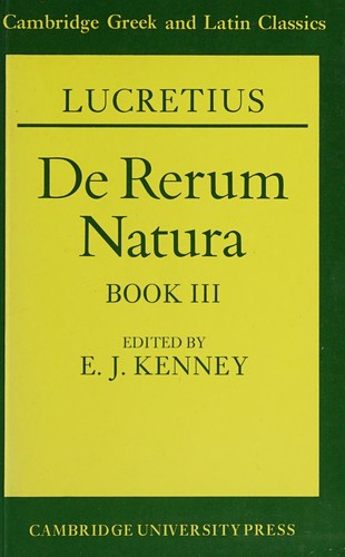 De Rerum Natura, Book III cover
