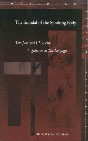 The Scandal of the Speaking Body: Don Juan with J. L. Austin, or Seduction in Two Languages (Meridian: Crossing Aesthetics) cover