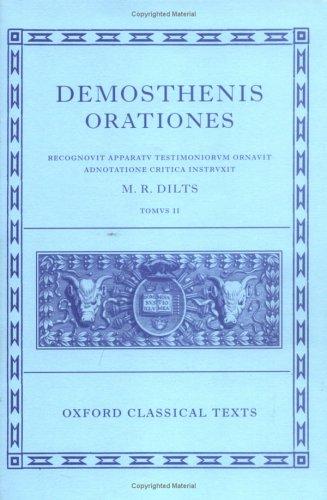Demosthenis Orationes (Oxford Classical Texts) cover