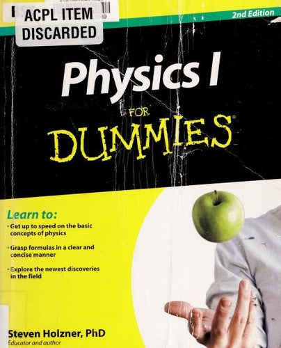 Physics I For Dummies, 2E cover