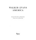 Walker Evans: America cover