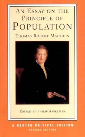 An Essay on the Principle of Population, Second Edition (Norton Critical Editions) cover