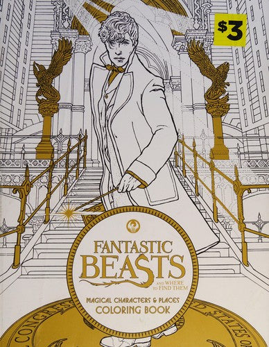 Fantastic Beasts and Where to Find Them: Magical Characters and Places Coloring Book cover