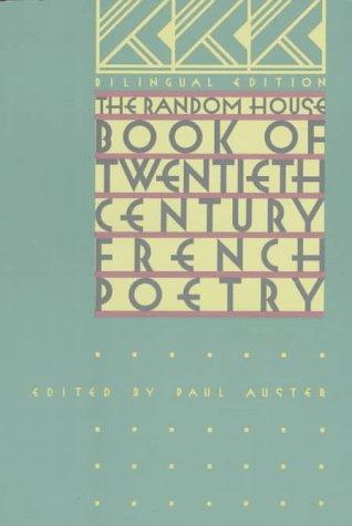 The Random House Book of 20th Century French Poetry: Bilingual Edition cover