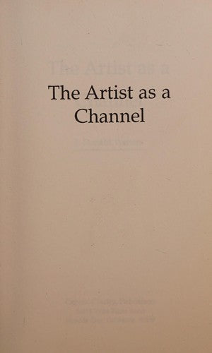 The Artist As a Channel cover
